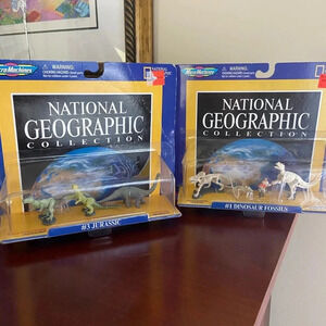 Galoob Micro Machines VTG 1998 National Geographic Dinosaur Jurassic Lot 1 & 3